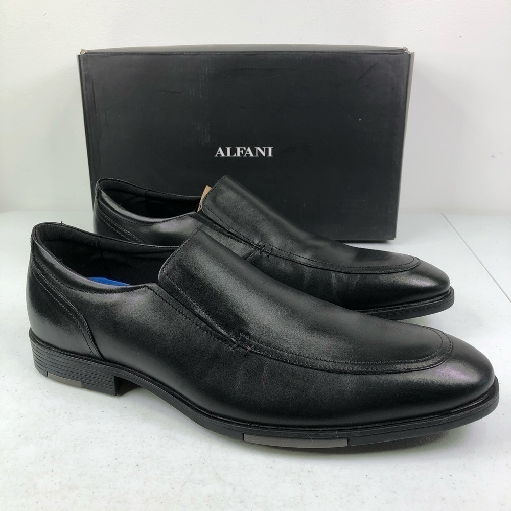 Alfani Wayde Black Slip On Loafer Shoes